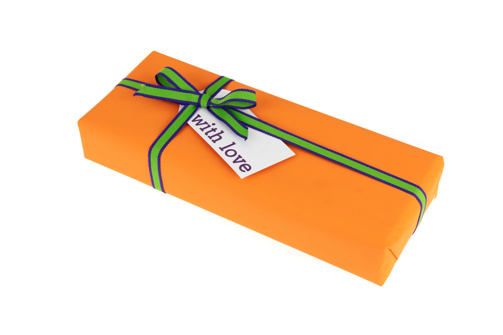 10m roll Bright Orange Recyclable Kraft Paper