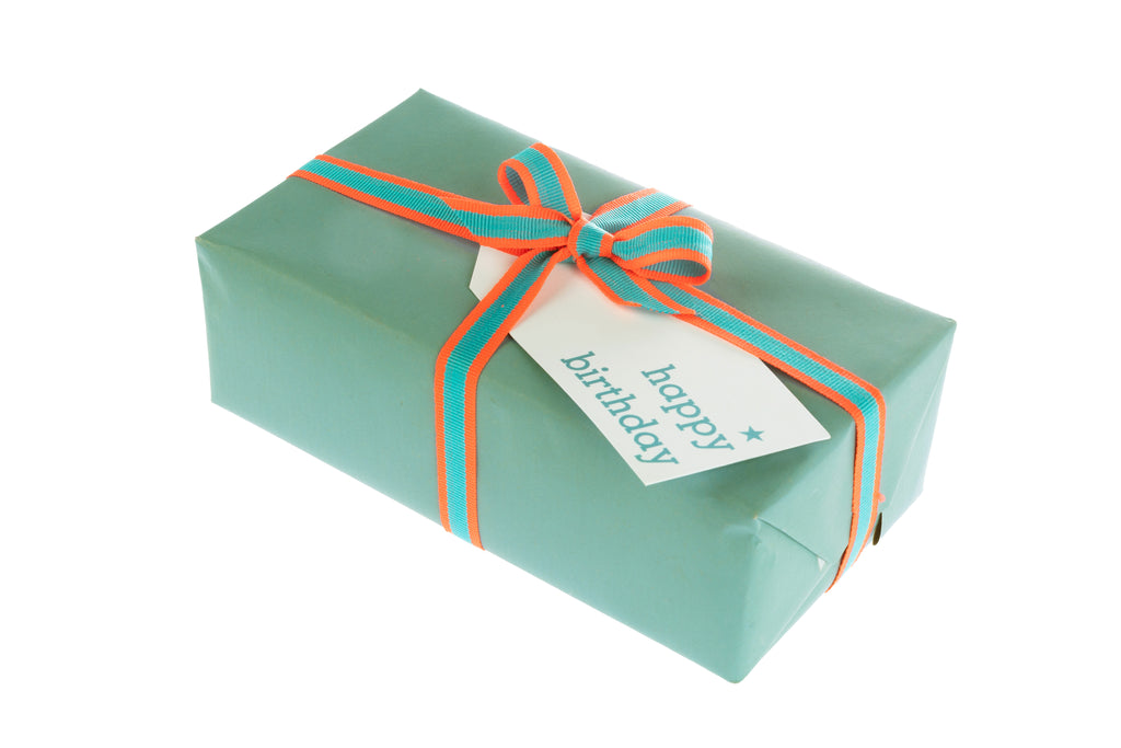 10m roll recyclable duck-egg blue kraft paper