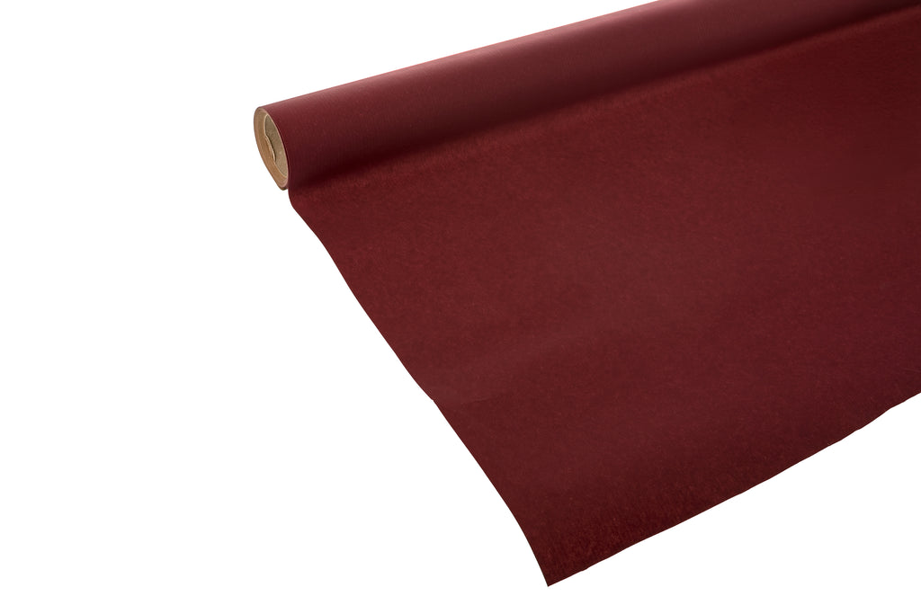 10m roll Recyclable  Rich Deep Burgundy Giftwrap