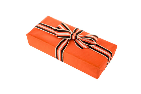 10m roll of Deep Bright Orange Recyclable Kraft Paper