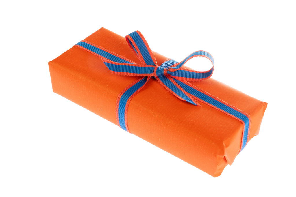 10m roll of Deep Bright Orange Recyclable Kraft Paper