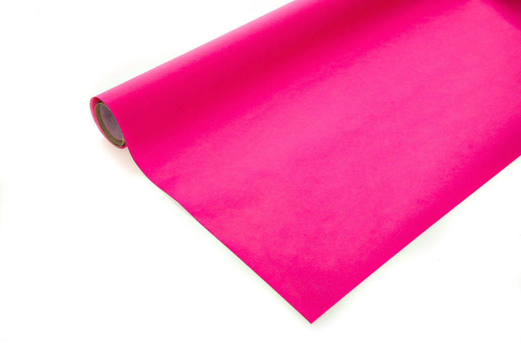 10m roll Bright Pink Recyclable Kraft Paper