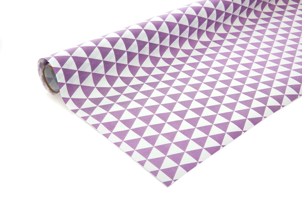 3m White Kraft Paper with Purple Triangles
