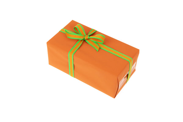 10m roll Orange Recyclable Kraft Paper