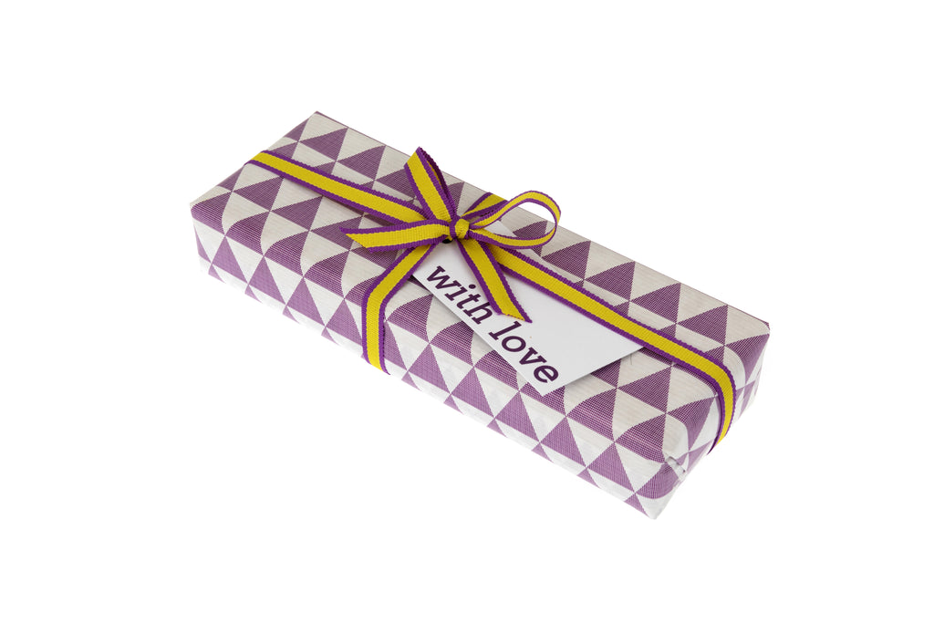 3m White Kraft Paper with Purple Triangles